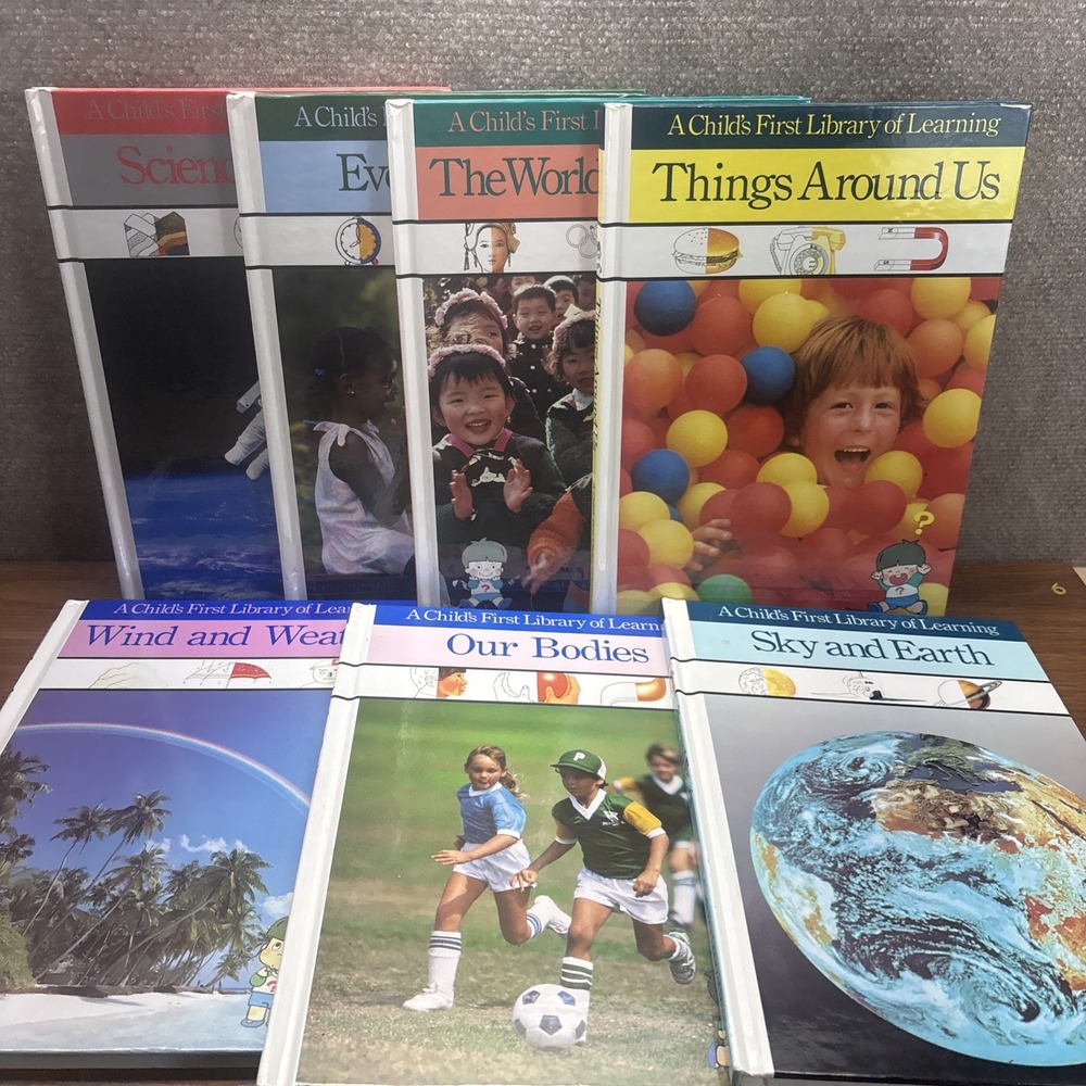 Lot of 7 Time Life "A Childrens First Library of Learning" Educational Books